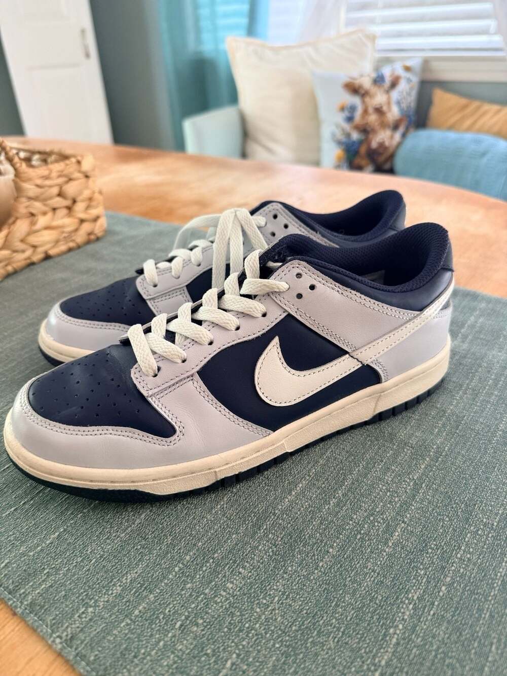 Nike Dunk Low Football Grey Midnight Navy Sneakers